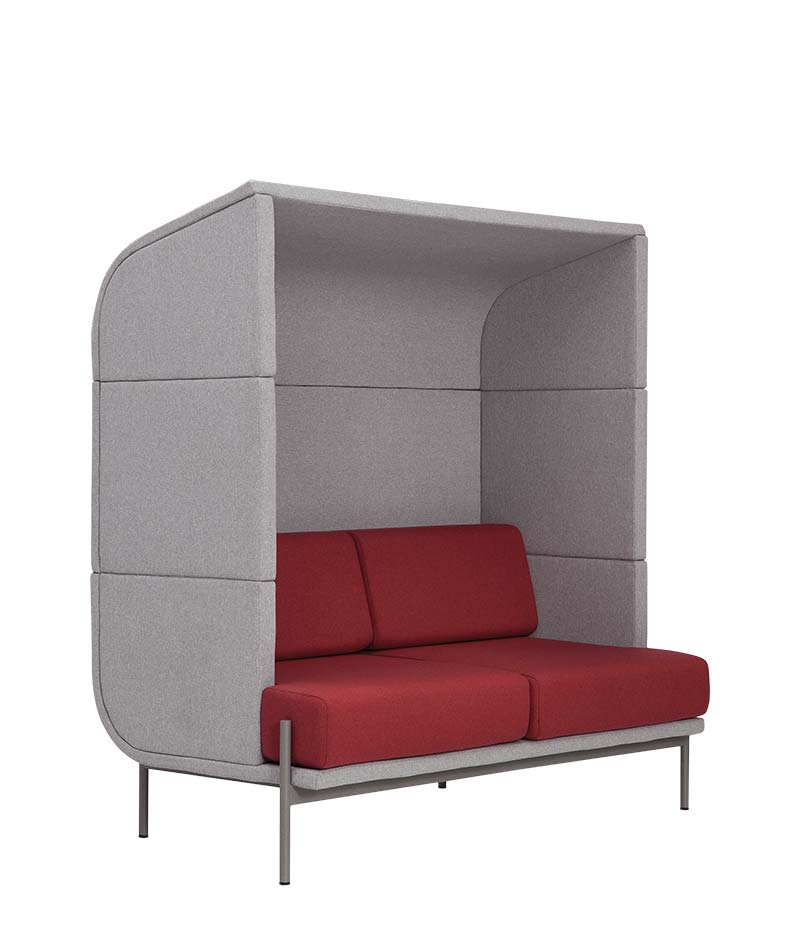 divano twenty due posti alto divano artigianale di design per ufficio e contract vista2 trequarti moschella