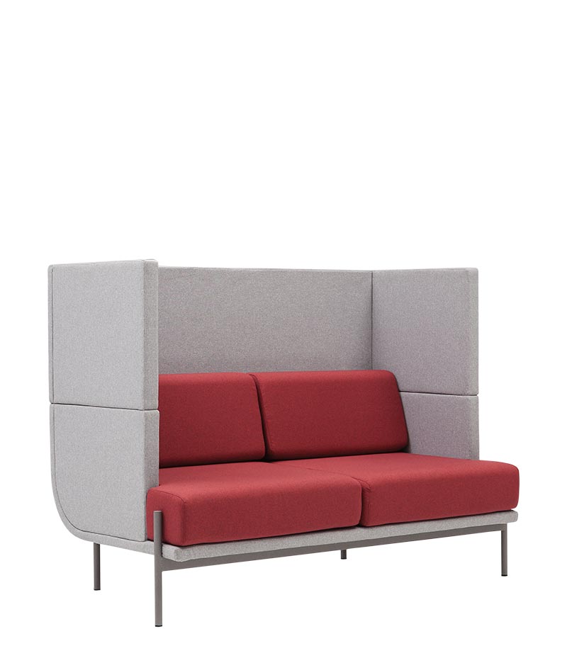divano twenty due posti medio divano artigianale di design per ufficio e contract vista2 trequarti moschella