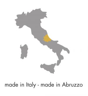 cartina Italia  Abruzzo colorato arancio